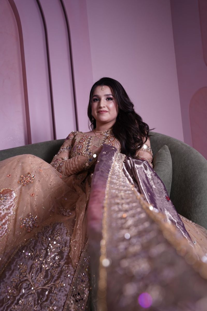 Bridal outfit portrait